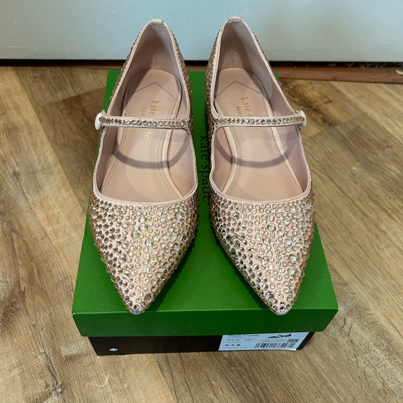 Kate Spade Maya Crystal Flat in Mochi Pink size 9.5 - Picture 11 of 17